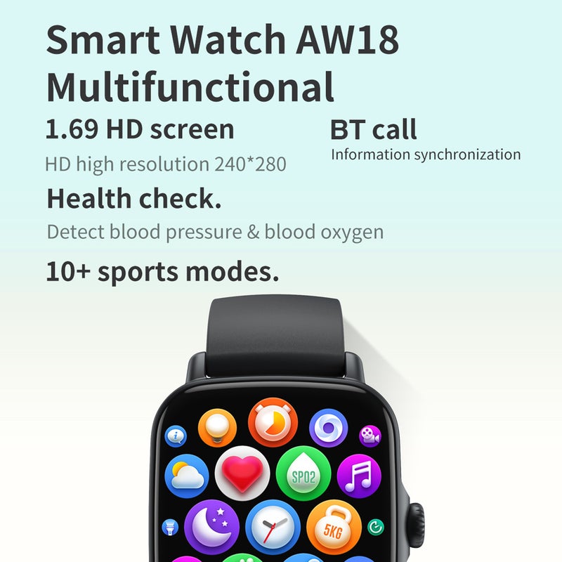 Smart Watch: IP68 Waterproof 9.5mm Thin Gold - Sleep Monitoring & 7-Day Battery Life HD Large Screen for Daily Use, Outdoor Activities And Fitness Enthusiasts - Image 5