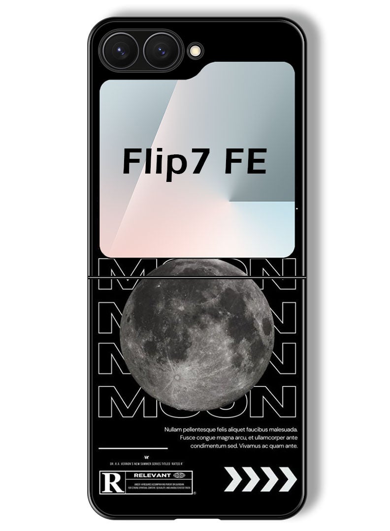 Theodor Case Compatible with Samsung Galaxy Z Flip 7 FE 6.7 Inch Protection Shockproof Bumper Cover Moonn - Image 1