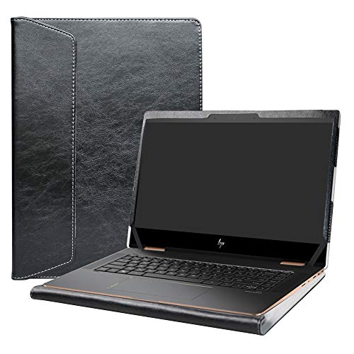 Alapmk Protective Case Cover for 13.3" HP Spectre x360 13 13-apXXXX (Such as 13-AP0023DX) & HP EliteBook x360 830 G5 G6 Series Laptop [Note:Not fit Spectre x360 13-acXXX 13-aeXXX],Black - Image 1