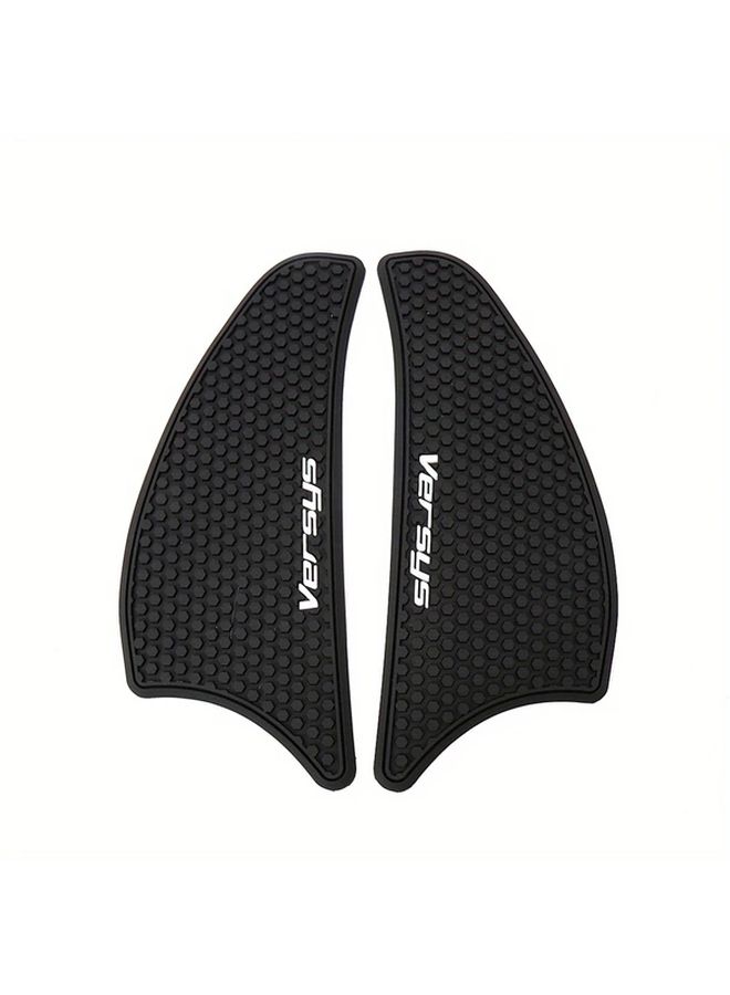 Motorcycle Tank Pads Anti Slip Protector Stickers 1 Set Black - Image 3