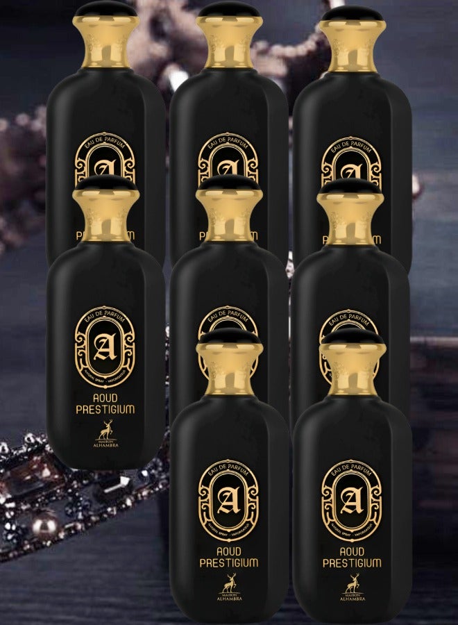 MAISON ALHAMBRA 8 Pieces Aoud Prestigium Perfume 100ml EDP - Image 1