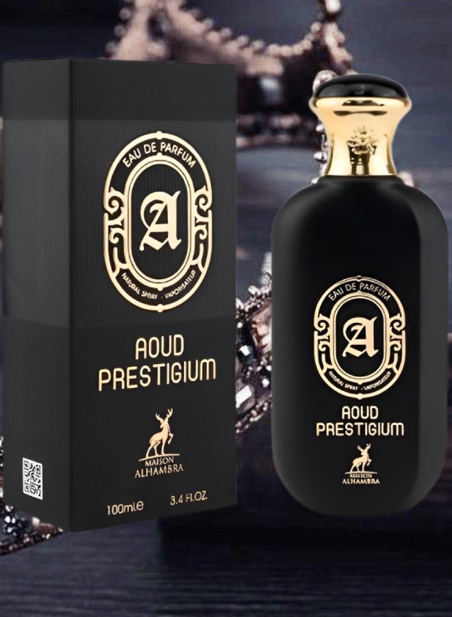 MAISON ALHAMBRA 8 Pieces Aoud Prestigium Perfume 100ml EDP - Image 2