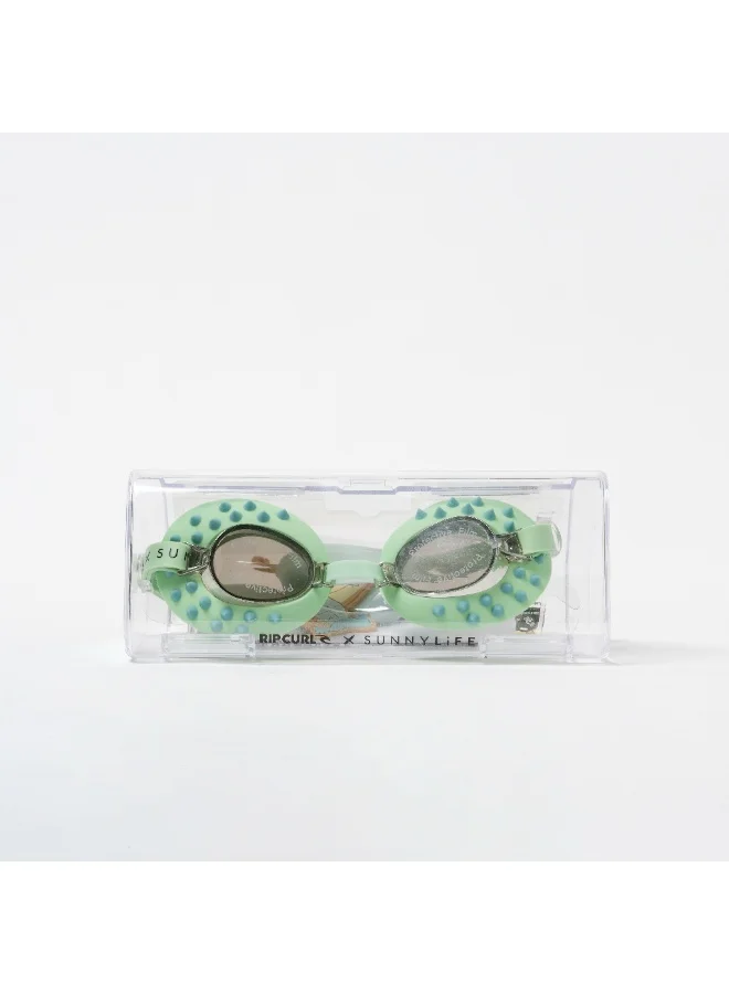ساني لايف Kids Swim Goggles – Shred Turtle Aqua | Comfortable Anti-Fog Swimming Goggles with UV Protection | Adjustable Leak-Proof Eyewear for Pool, Beach & Swim Lessons