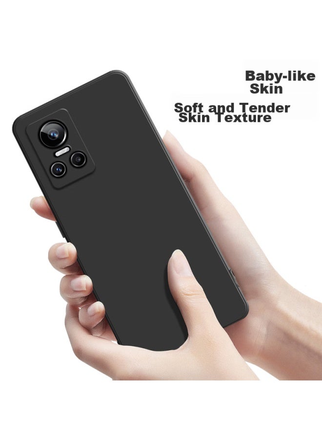 Hotfire Phone Case For Realme Gt Neo 3, Protective Cover With Shockproof Silicone, Upgraded Camera Protection, Full Coverage For Men And Women - Midnight Black - Image 4