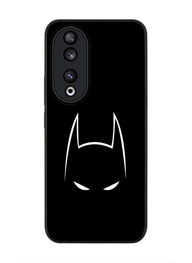 Stylizedd Rugged Black edge case for Honor 90 5G, Slim fit Soft Case Flexible Rubber Edges Anti Drop TPU Gel Thin Cover -  Sneaky Bat  - Image 1