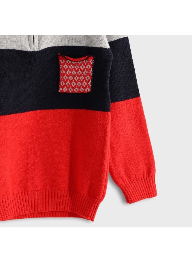 ريد سيركل سويت شيرت أطفال برقبة دائرية مع جيب - Image 3