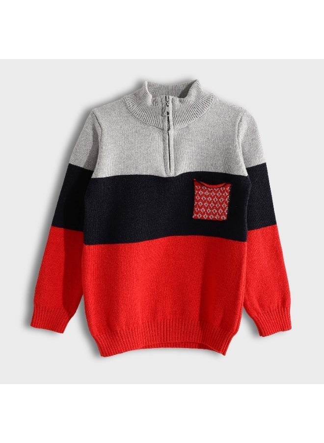 ريد سيركل سويت شيرت أطفال برقبة دائرية مع جيب - Image 1