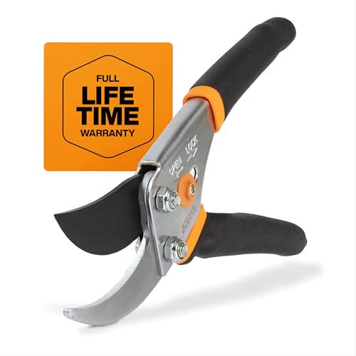 Fiskars Bypass Pruning Shears, 5/8-Inch Cut Capacity Garden Clippers, Gardening Scissors with Sharp, Rust Resistant Steel Blade - Image 1