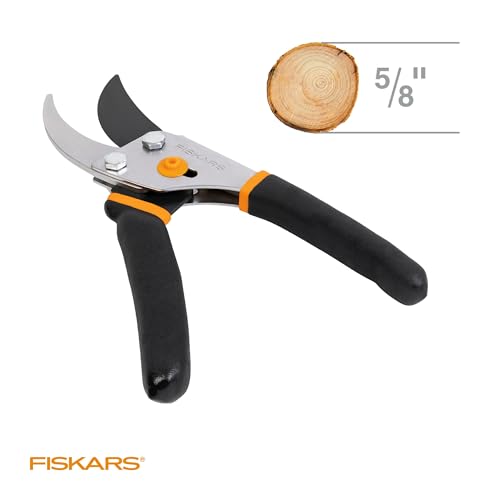 Fiskars Bypass Pruning Shears, 5/8-Inch Cut Capacity Garden Clippers, Gardening Scissors with Sharp, Rust Resistant Steel Blade - Image 5