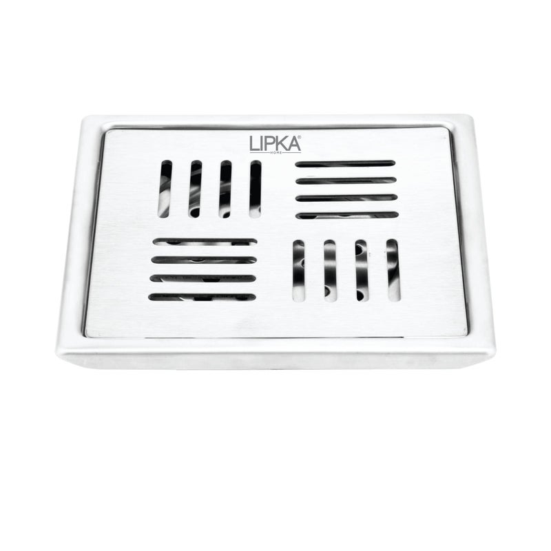 LIPKA Alpha Deluxe Square Floor Drain |Premium Stainless Steel |5 x 5 Inches| - Image 5