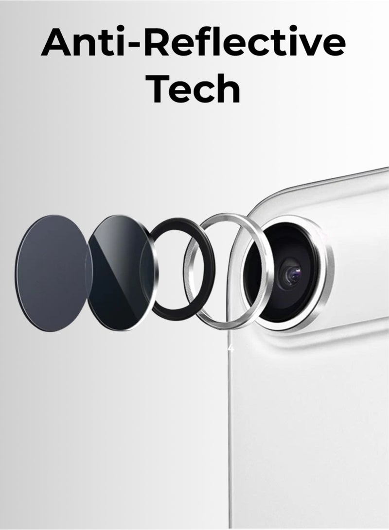 glassology iPhone 17 Air Camera Lens Protector – Ultra HD Clarity, Anti-Scratch, No Residue, Easy Install, Ultra-Thin Design,  Case-Friendly, Precise Fit (Silver) - Image 5