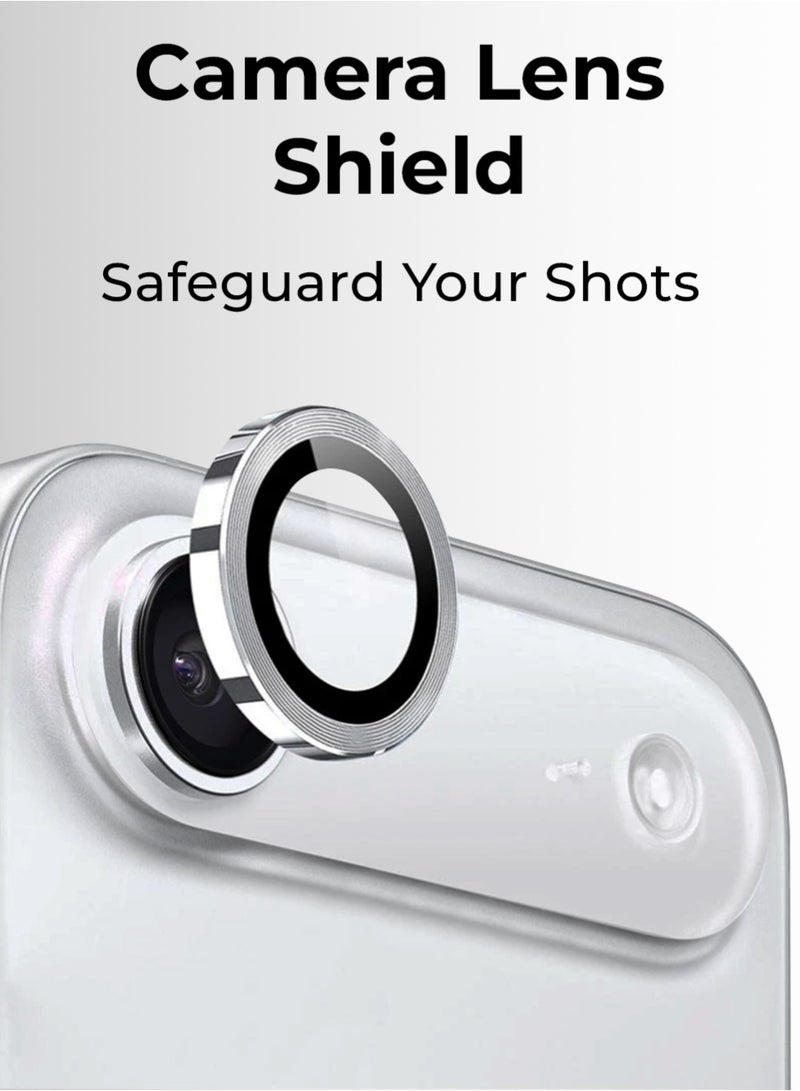 glassology iPhone 17 Air Camera Lens Protector – Ultra HD Clarity, Anti-Scratch, No Residue, Easy Install, Ultra-Thin Design,  Case-Friendly, Precise Fit (Silver) - Image 2