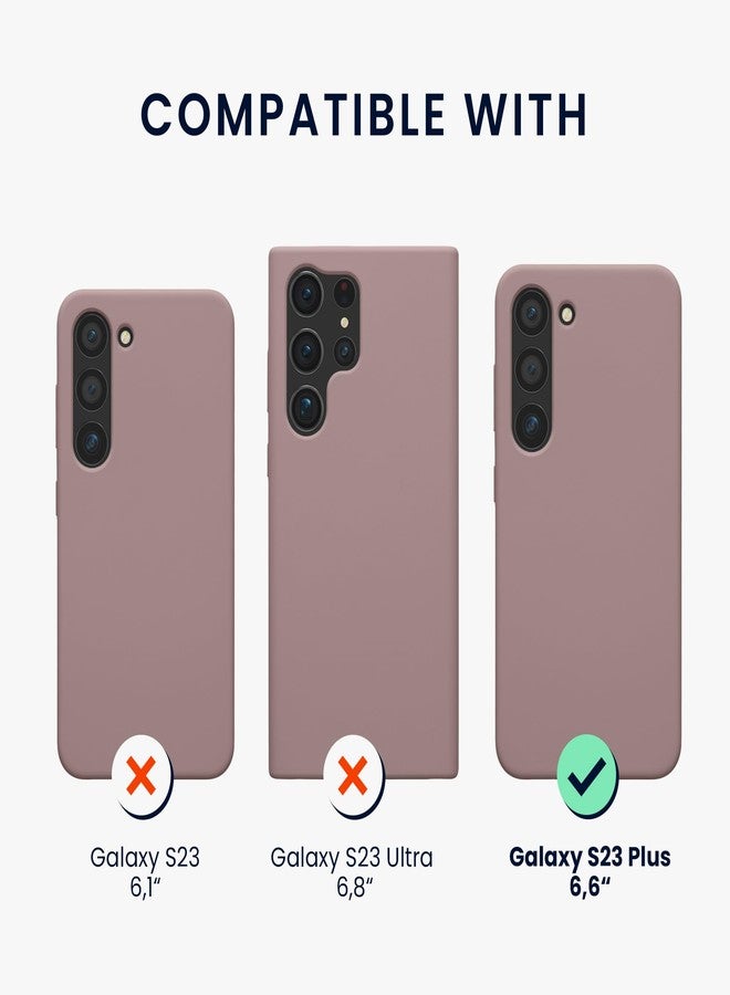 كي دابليو موبايل جراب kwmobile متوافق مع سامسونج جالاكسي S23 بلس - غطاء من السيليكون الحراري المرن - يدعم الشحن اللاسلكي - لون أرجواني فاتح - Image 2