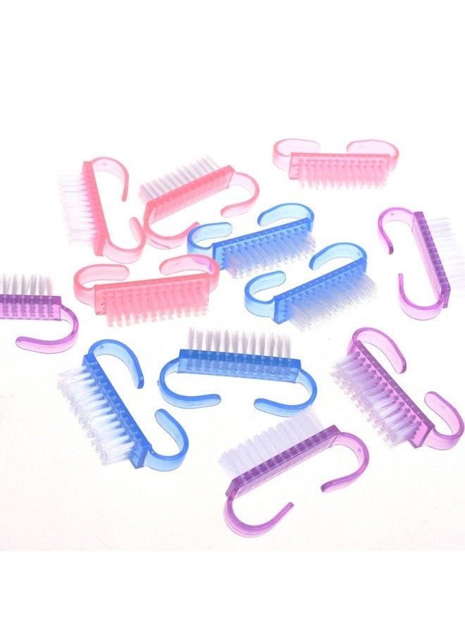 COSMOS - Mini Nail Brush Scrub Cleaning Pedicure Brushes For Toes And Nails Art Cleaning Pack Of 12 - Image 1