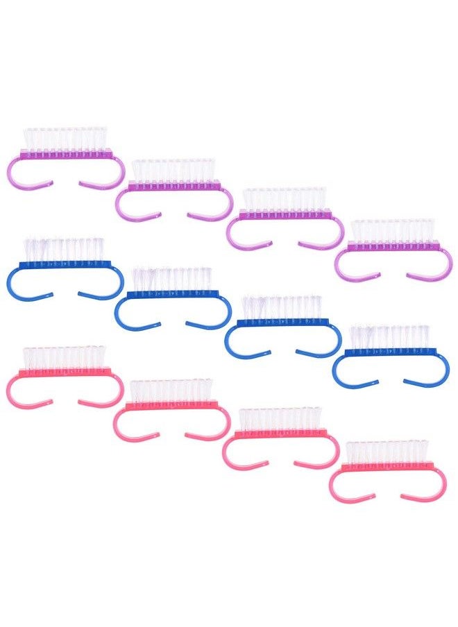 COSMOS - Mini Nail Brush Scrub Cleaning Pedicure Brushes For Toes And Nails Art Cleaning Pack Of 12 - Image 1