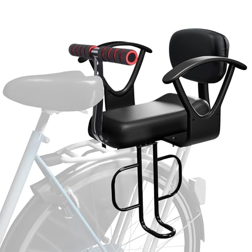 OUSEXI Rear Child Bike Seat,Kids Seat for Adult Bike, Toddlers Rear Mount Bike seat Design for Children Aged 2 to 8 Years Old, Rear Frame Mounted Baby Bike Seats Kids Safety (Black) - Image 1
