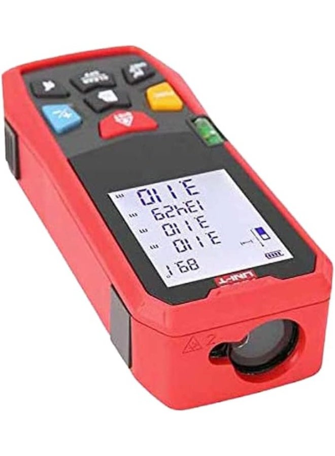 UNI-T متر مسافة ليزر بالأشعة تحت الحمراء عالي الدقة Uni-T 100 مسطرة رقمية مع مستوى مادي وإلكتروني متعدد الوظائف محترف باللون الأحمر Lm100 - Image 3