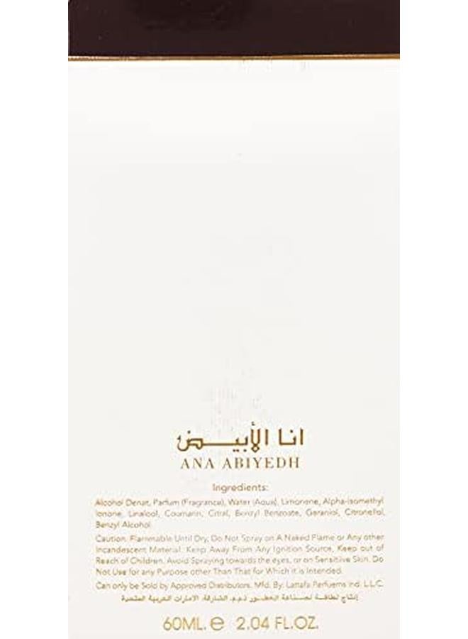Lattafa Ana Abiyedh Leather Eau De Perfume Spray 60 Ml - Image 3