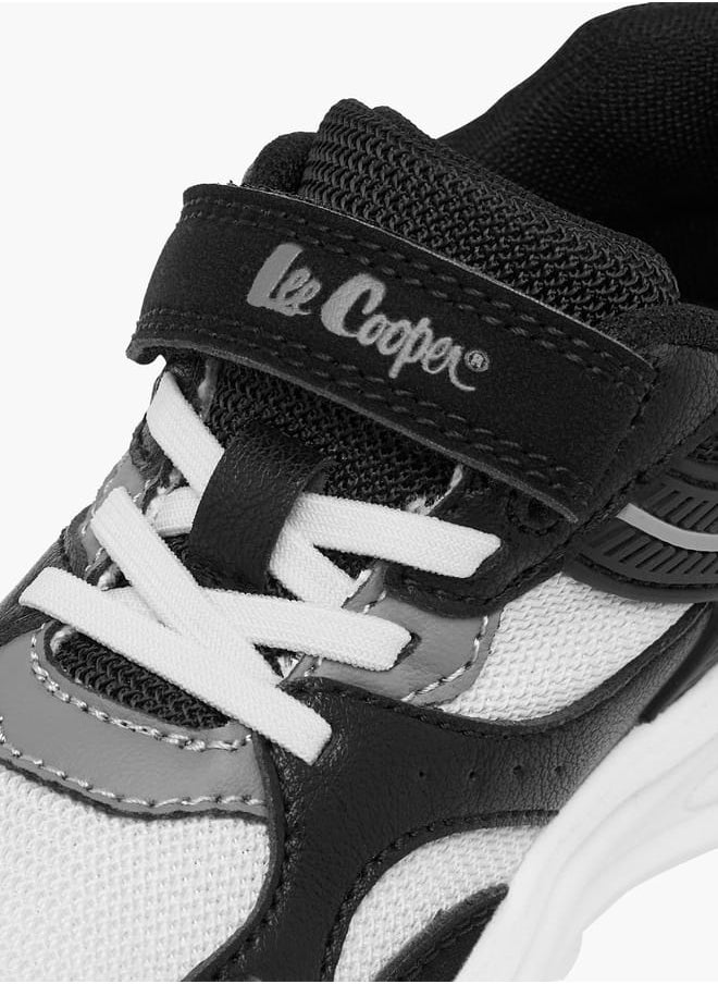 Lee Cooper Boys' Panelled Sneakers with Hook and Loop Closure  - Image 4