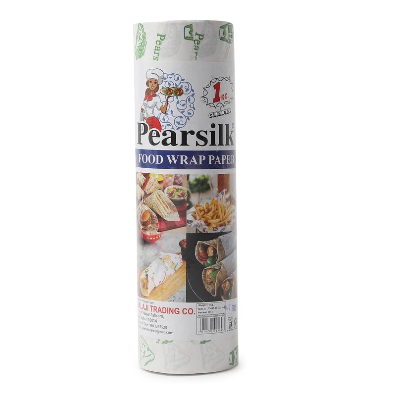 PEARSILK PEARSILK 1 KG 100 Meter Professional Printed Butter Paper Roll for Baking Specialized Baking Paper for Cake Making Non Stick Parchment Paper Roti Wrapping Paper for Food Set of 1 - Image 2