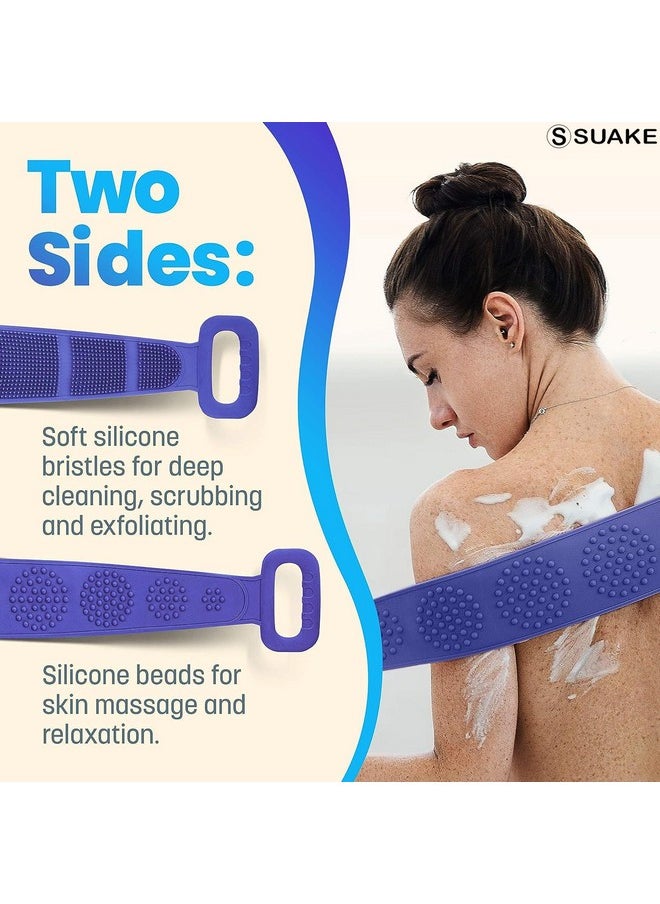 Suake Silicone Body Scrubber for Bathing | Body Scrubber for Bathing Deep Skin Cleaning | Body Back Scrubber for Bathing | Easy to Clean Body Brush for Bathing Dead Skin Removal Exfoliating Belt for Shower ( Multi-Colour ) - pzsku/Z18E95CB7C2599AA1261FZ/45/_/1738306807/98177a76-f1c4-4161-895e-bc6358db492d