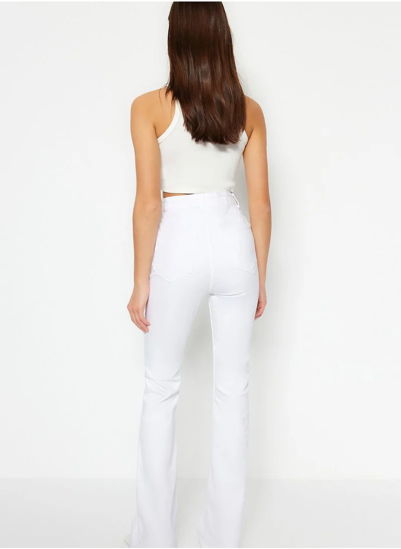 trendyol Front Button High Waist Jeans