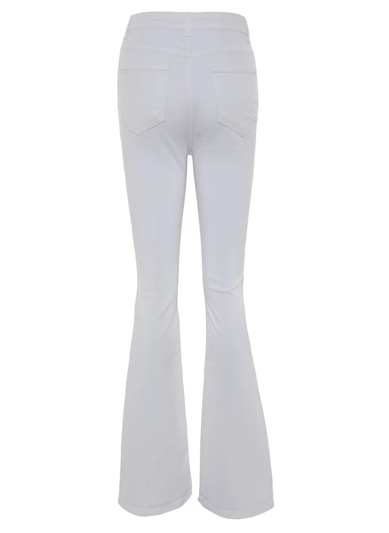 trendyol Front Button High Waist Jeans
