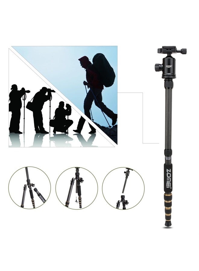 Zomei حامل ثلاثي القوائم محمول من ألياف الكربون Z669C مع رأس كروي للسفر المدمج لكانون وسوني ونيكون وسامسونج وباناسونيك وأوليمبوس وكوداك وفوجي وكاميرات الفيديو - Image 2