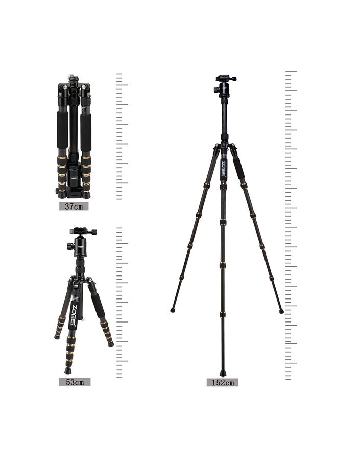 Zomei حامل ثلاثي القوائم محمول من ألياف الكربون Z669C مع رأس كروي للسفر المدمج لكانون وسوني ونيكون وسامسونج وباناسونيك وأوليمبوس وكوداك وفوجي وكاميرات الفيديو - Image 4