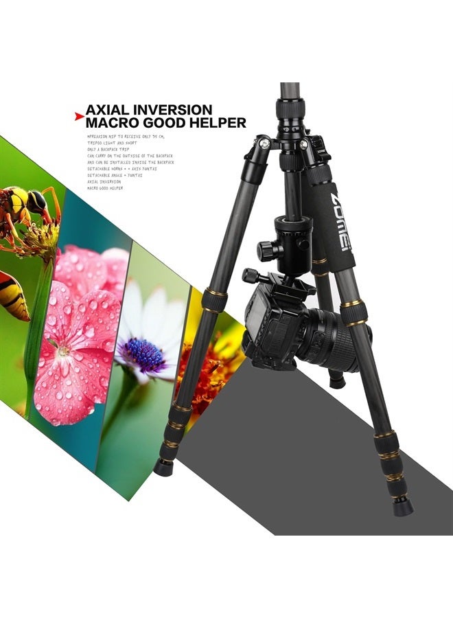 Zomei حامل ثلاثي القوائم محمول من ألياف الكربون Z669C مع رأس كروي للسفر المدمج لكانون وسوني ونيكون وسامسونج وباناسونيك وأوليمبوس وكوداك وفوجي وكاميرات الفيديو - Image 5