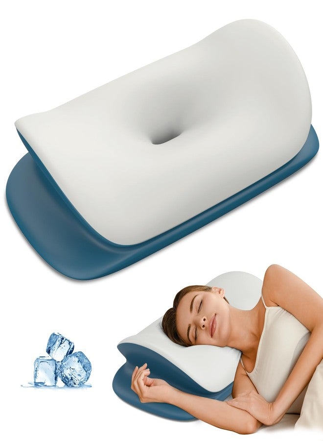 Olumoon Cervical Neck Pillow - Ergonomic Memory Foam Contour Pillows for Side, Back & Stomach Sleepers, Cervical Pillow for Neck Support Sleeping with Breathable Cover - Image 1