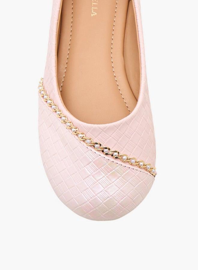 Flora Bella By Shoexpress Embellished Ballerina Shoes - Image 4
