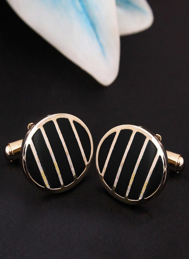 Kovove The Stunning Crest Gold Coloured Cufflinks - Image 2