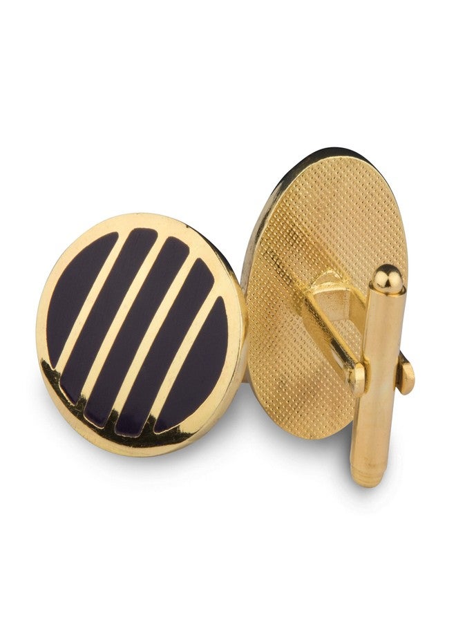 Kovove The Stunning Crest Gold Coloured Cufflinks - Image 3