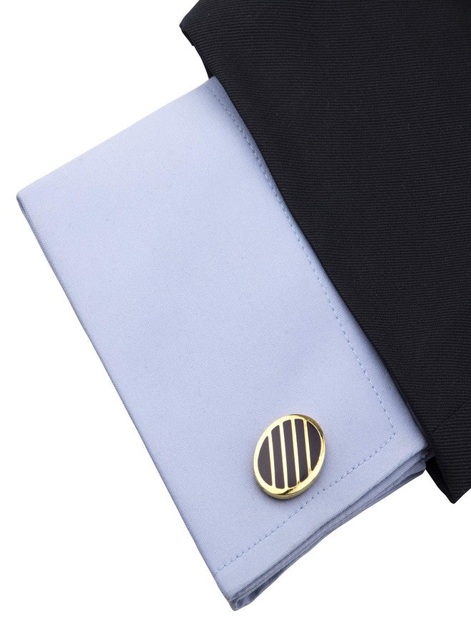 Kovove The Stunning Crest Gold Coloured Cufflinks - Image 4