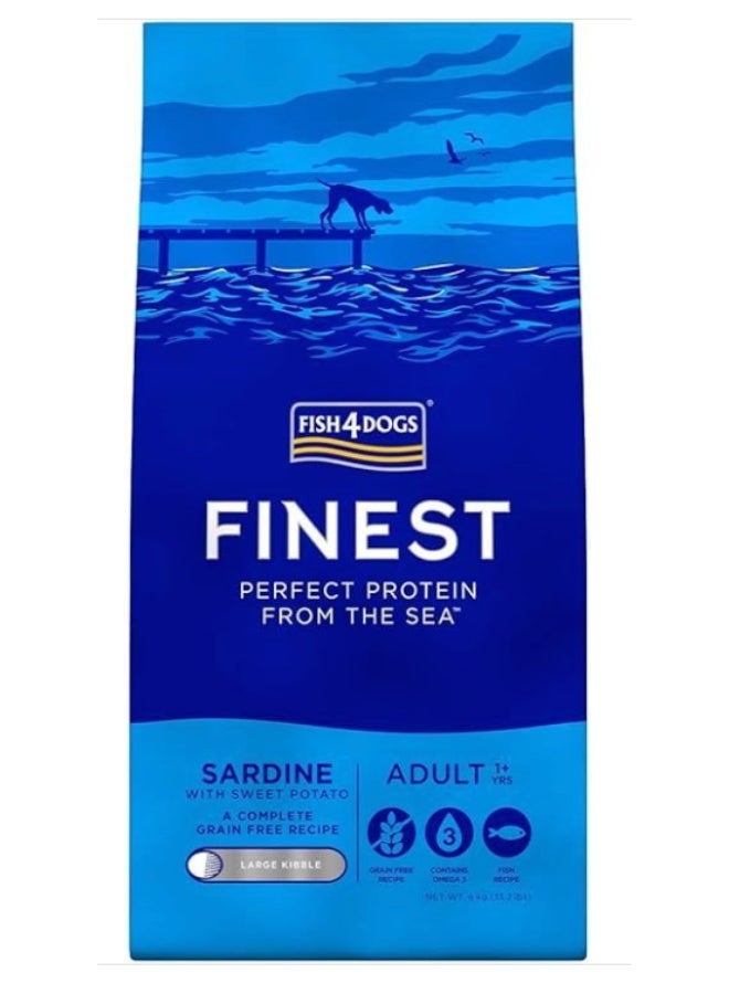 Fish4Dogs Finest Sardine Large Kibble Adult Dry Dog Food 6kg. - Image 2