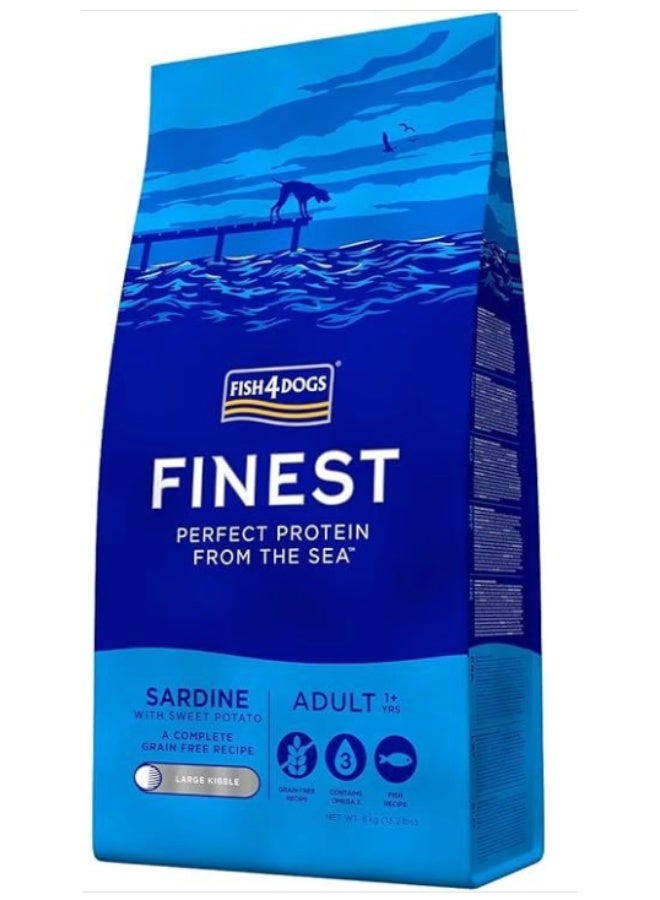 Fish4Dogs Finest Sardine Large Kibble Adult Dry Dog Food 6kg. - Image 1