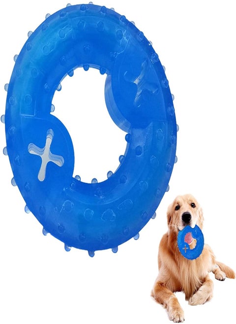Dog Cooling Teething Toy,Freezable Dog Teether Cooling Chew Toy - Pet Teether Cooling Chew Toy for Dogs, Fit with Treats for More Fun