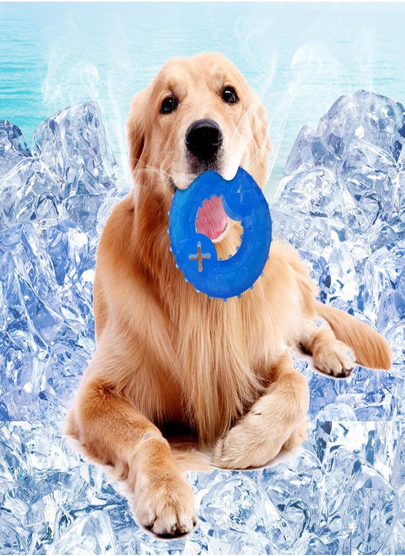 GGOOT - Dog Cooling Teething Toy,Freezable Dog Teether Cooling Chew Toy - Pet Teether Cooling Chew Toy for Dogs, Fit with Treats for More Fun - Image 1