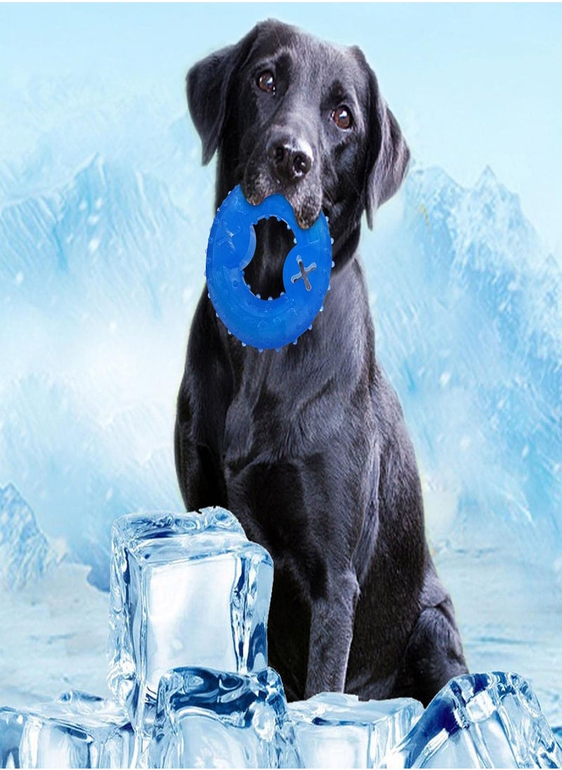 GGOOT - Dog Cooling Teething Toy,Freezable Dog Teether Cooling Chew Toy - Pet Teether Cooling Chew Toy for Dogs, Fit with Treats for More Fun - Image 1
