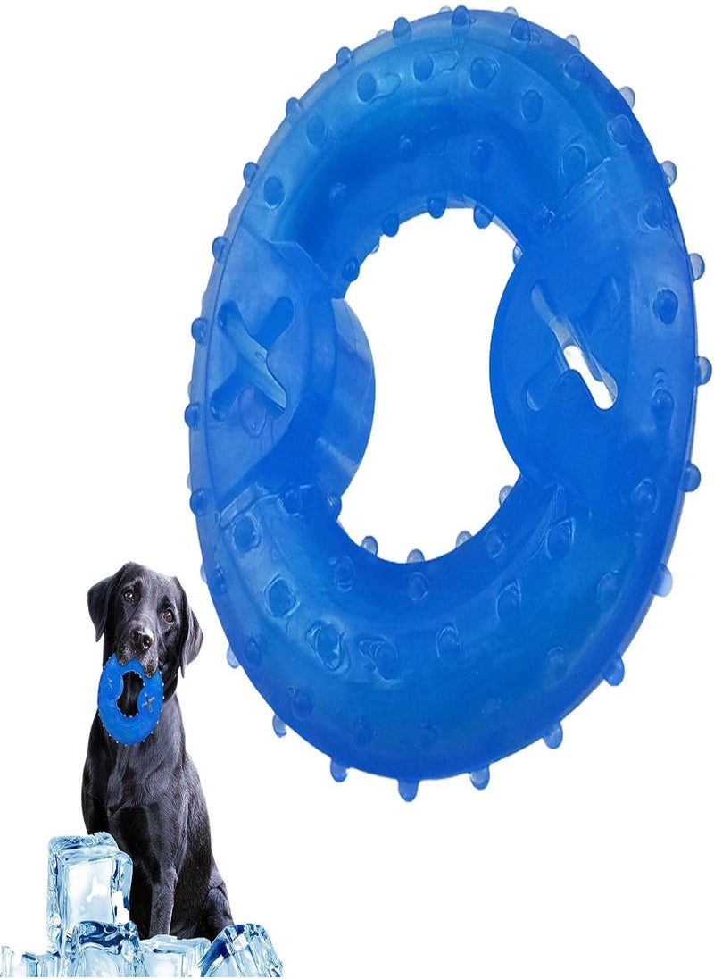 GGOOT - Dog Cooling Teething Toy,Freezable Dog Teether Cooling Chew Toy - Pet Teether Cooling Chew Toy for Dogs, Fit with Treats for More Fun - Image 1