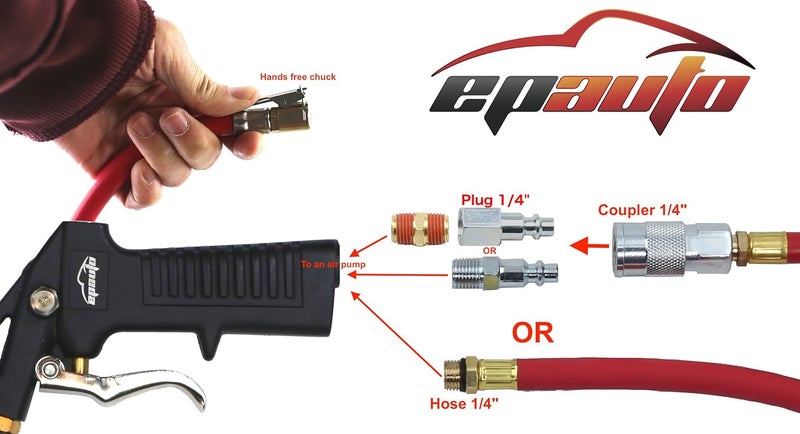 EPAuto Heavy Duty 120 PSI Tire Inflator Gauge - Image 3