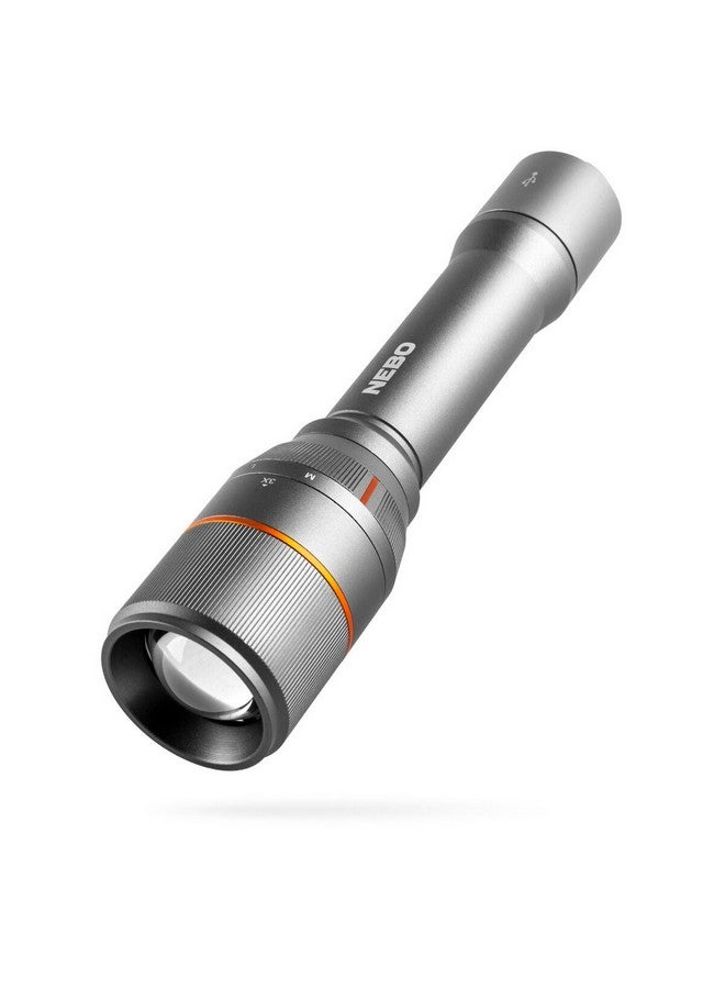 نيبو دافنشي كشاف يدوي قابل لإعادة الشحن 3500 لومن رمادي وبرتقالي 8.125 × 1.375 × 1.375 انش NEB-FLT-0021-G - Image 1