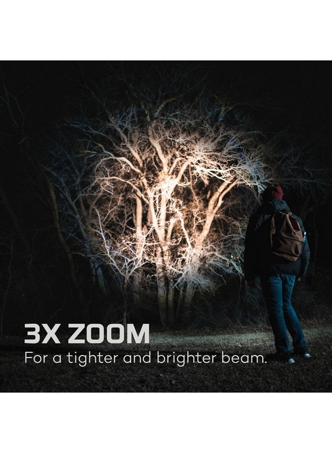 نيبو دافنشي كشاف يدوي قابل لإعادة الشحن 3500 لومن رمادي وبرتقالي 8.125 × 1.375 × 1.375 انش NEB-FLT-0021-G - Image 3