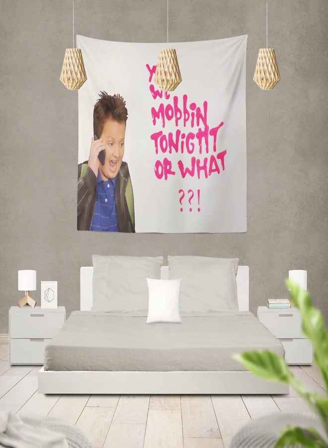 GOLEHS Gibby Mobbin or What Tapestry with Easy Hanging Kit, Funny Flag for College Dorm, Available In Sizes From 40" To 90", Skin-friendly Soft High-definition Meme Tapestry(Size:40"×30") - Image 3