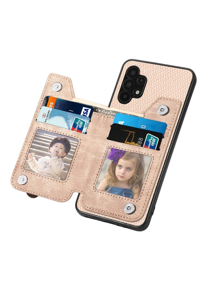 S-TOP Case For Samsung Galaxy A32 5G Carbon Fiber Horizontal Flip Zipper Wallet Phone Case - Image 4