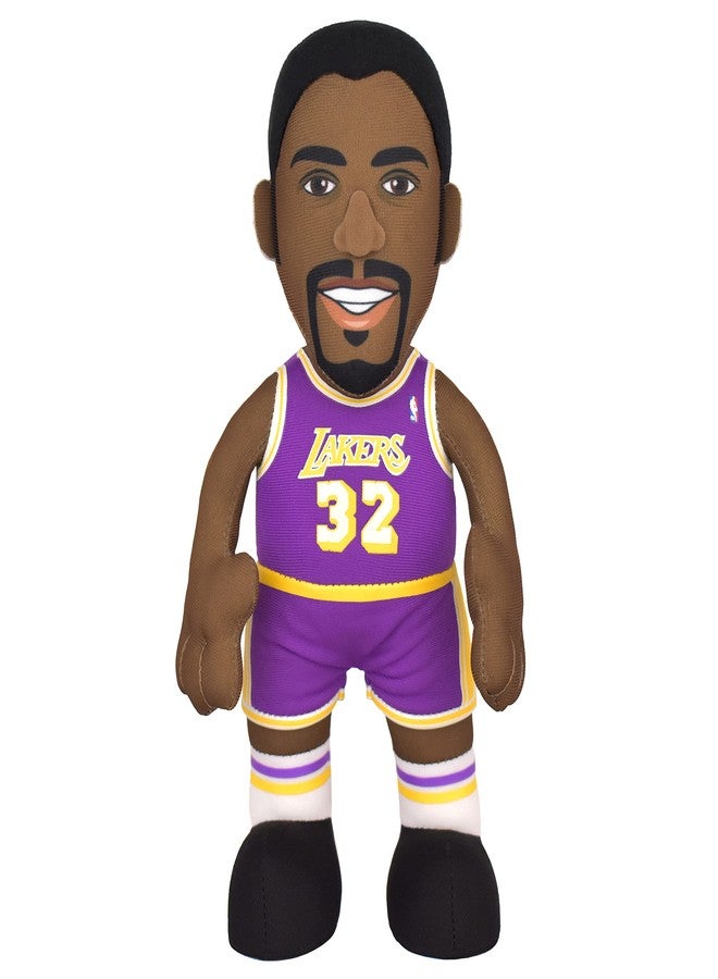 Bleacher Creatures Los Angeles Lakers Magic Johnson 10" Plush Figure - A Legend for Play Or Display - Image 1
