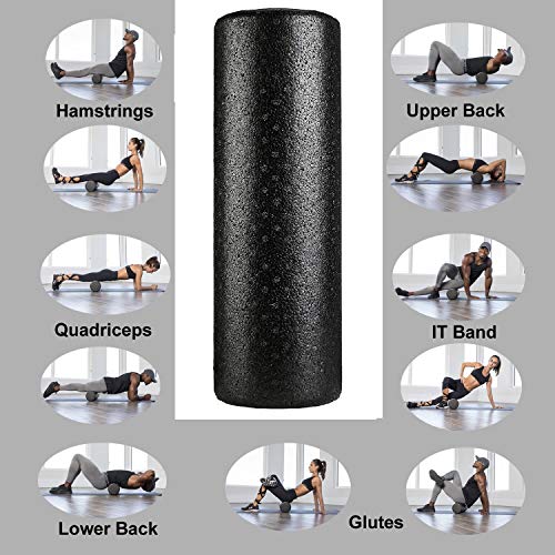 Bodylastics High Density Foam Roller (30x14 cms) for Deep Tissue Massage, Pain Relief from Sore Muscles, Pre & Post Exercise Fitness Workout Sessions - Image 2