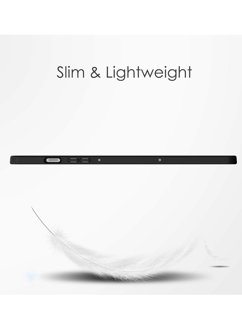 عام حالة رفيعة هجينة متوافقة مع سامسونج غالاكسي تاب S10 Plus/S10+ بحجم 12.4 بوصة لعام 2024 مع حامل قلم، غطاء صدمات ضد الصدمات مع غطاء خلفي شفاف واضح، وظيفة استيقاظ/نوم تلقائي - Image 2