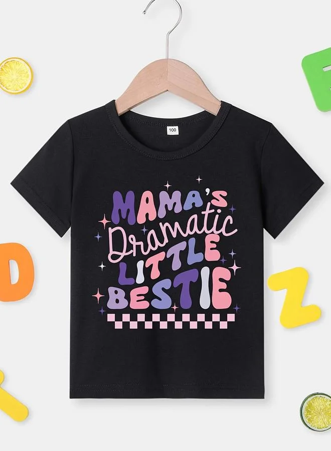 Take Two Take Two Girls Little Bestie Graphic Print T-Shirt